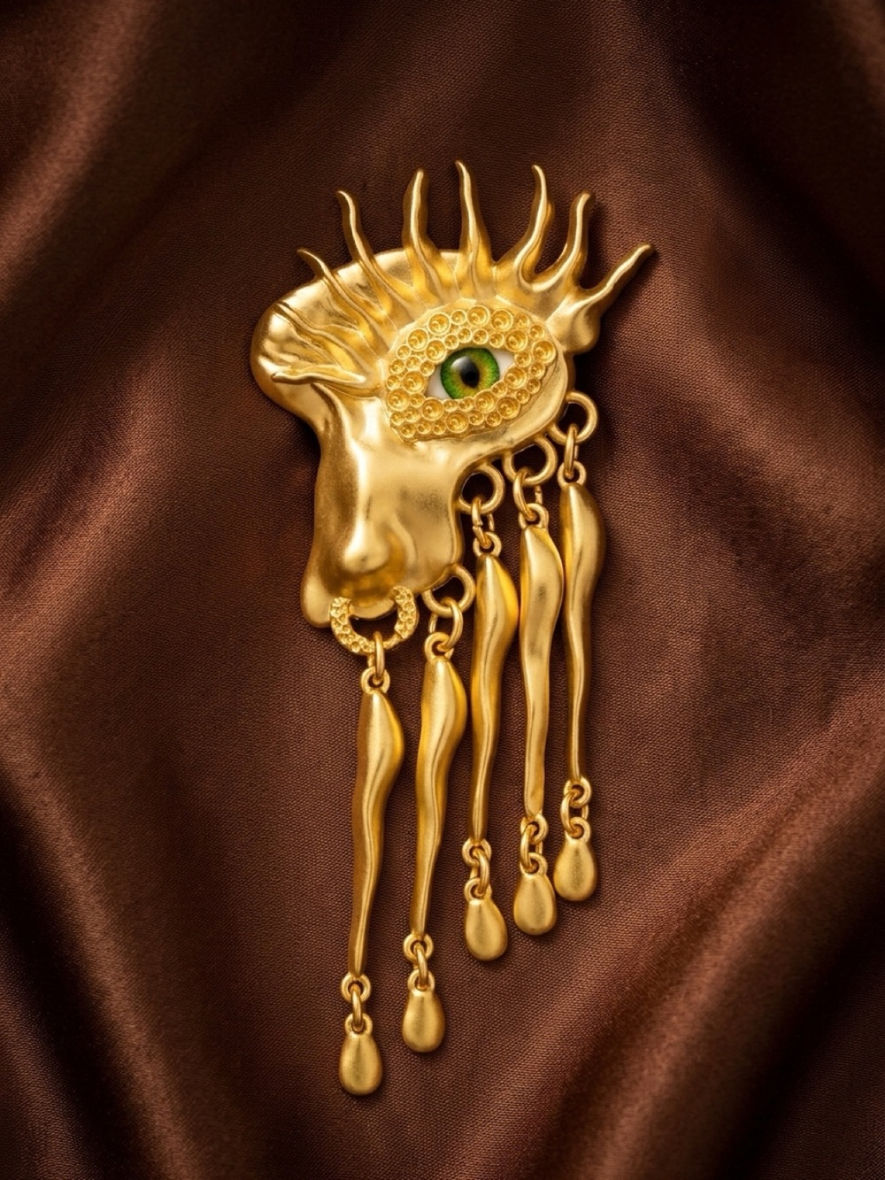 Surerealistic Evil eye statement Women’s brooch